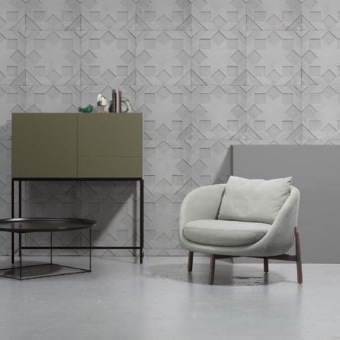 NDE-02 STAR MOULDED CONCRETE WALLPAPER